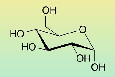 Glucose in chair conformation